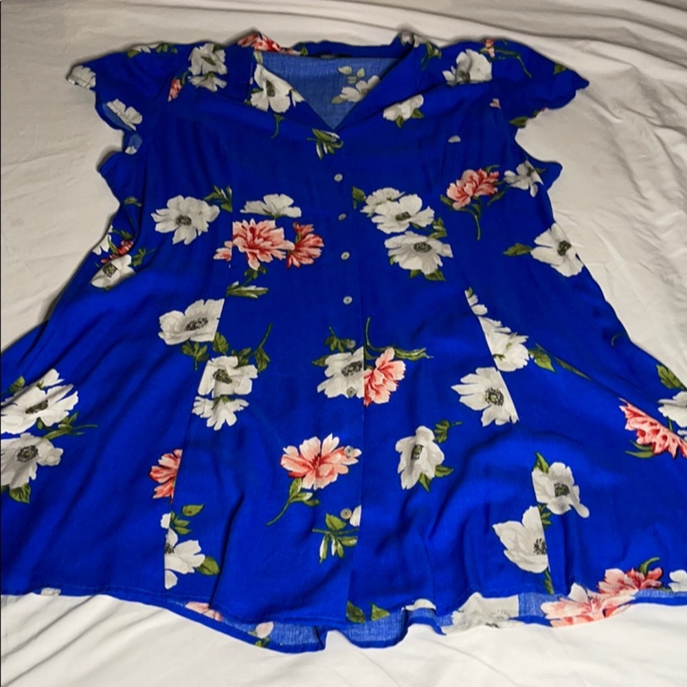 Blue Floral Dress